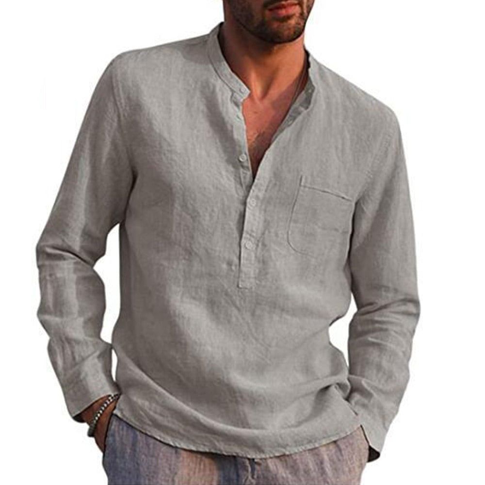 Camisa Masculina de Linho Bellaro® S1053
