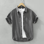 Camisa Masculina Manga Curta de Linho Bellaro® S1339