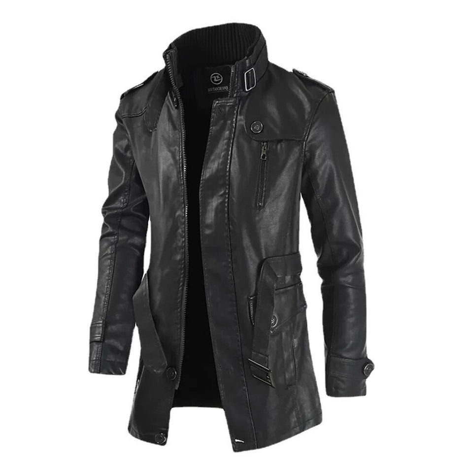 Jaqueta longa de Couro Masculina Bellaro®