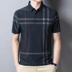 Camisa Masculina Polo com Listras