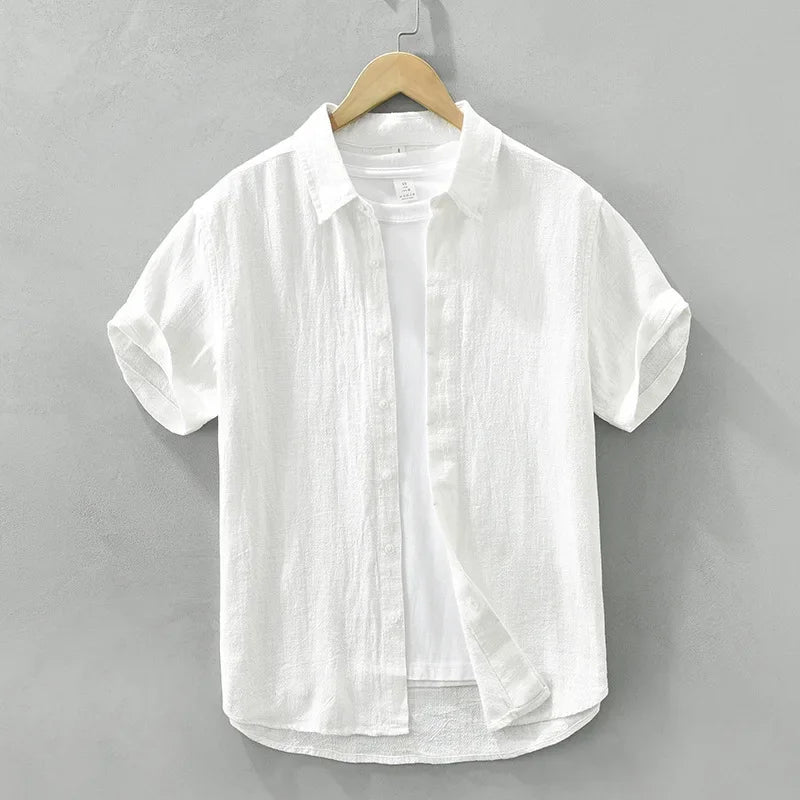 Camisa Masculina Manga Curta de Linho Bellaro® S1339