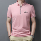 Camisa Polo Masculina com Zíper