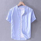 Camisa Manga Curta Masculina de Linho Bellaro® S1183