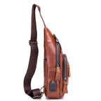 Bolsa Masculina Bag Couro Genuíno
