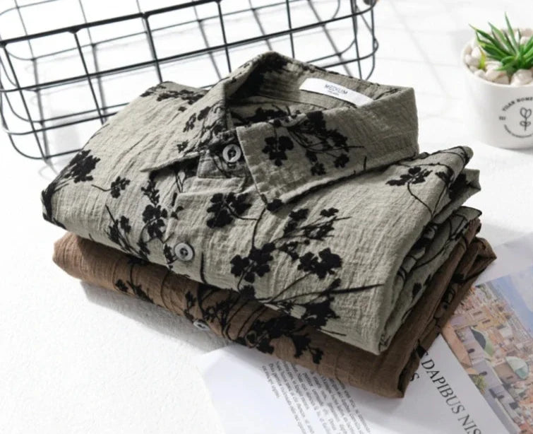 Camisa Masculina Floral Bellaro® S1340