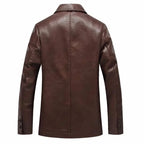 Jaqueta Gola Polo de Couro Masculina Bellaro®