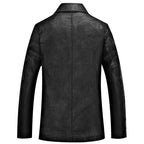 Jaqueta Gola Polo de Couro Masculina Bellaro®