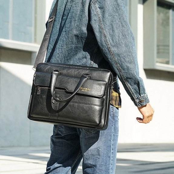 Bolsa Masculina Couro Genuíno