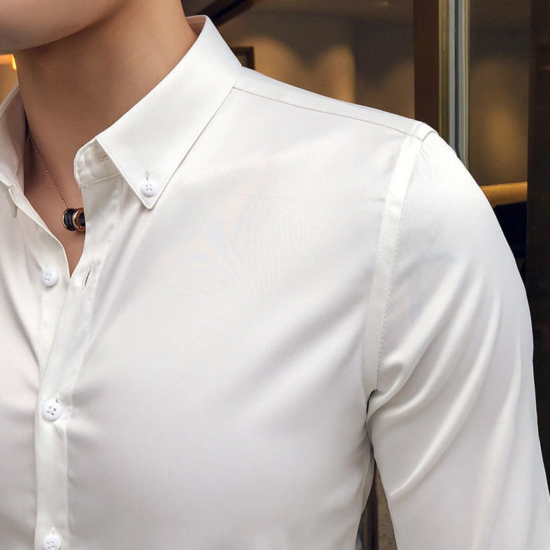 Camisa Social Masculina Slim Elegance