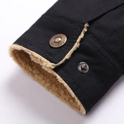 Jaqueta Jeans Masculina Interior de Lã Bellaro®