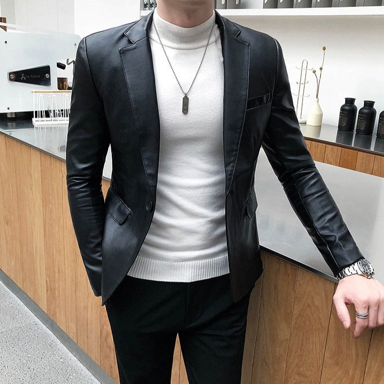 Blazer Masculino de Couro Bellaro®
