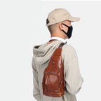 Bolsa Masculina Bag Couro Genuíno