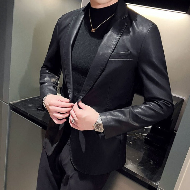 Blazer Masculino de Couro Bellaro® S1063