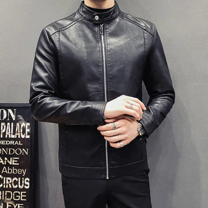 Jaqueta de Couro Casual Masculina Bellaro®