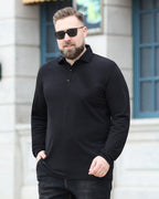 Camisa Polo Masculina Manga Longa Plus Size