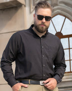 Camisa Social Manga Longa Masculina Plus Size