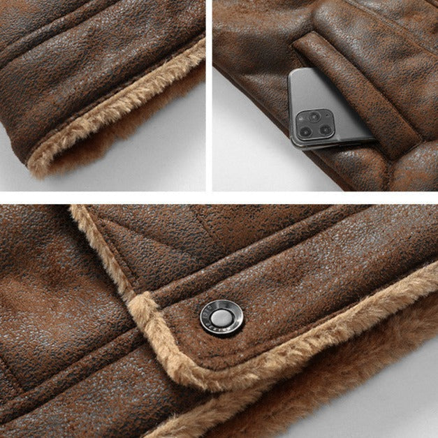 Jaqueta Masculina de Couro Bellaro Harbe®
