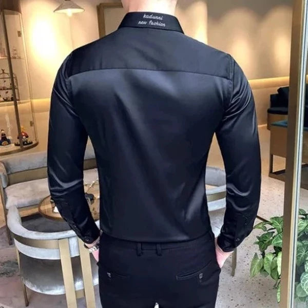 Camisa Social Masculina Slim Elegance