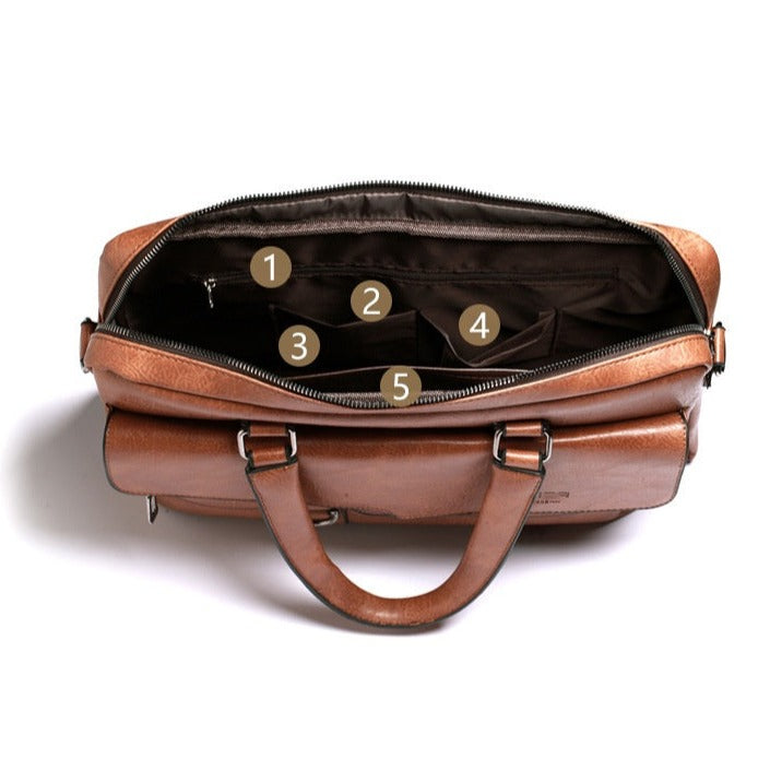 Bolsa Masculina Couro Genuíno
