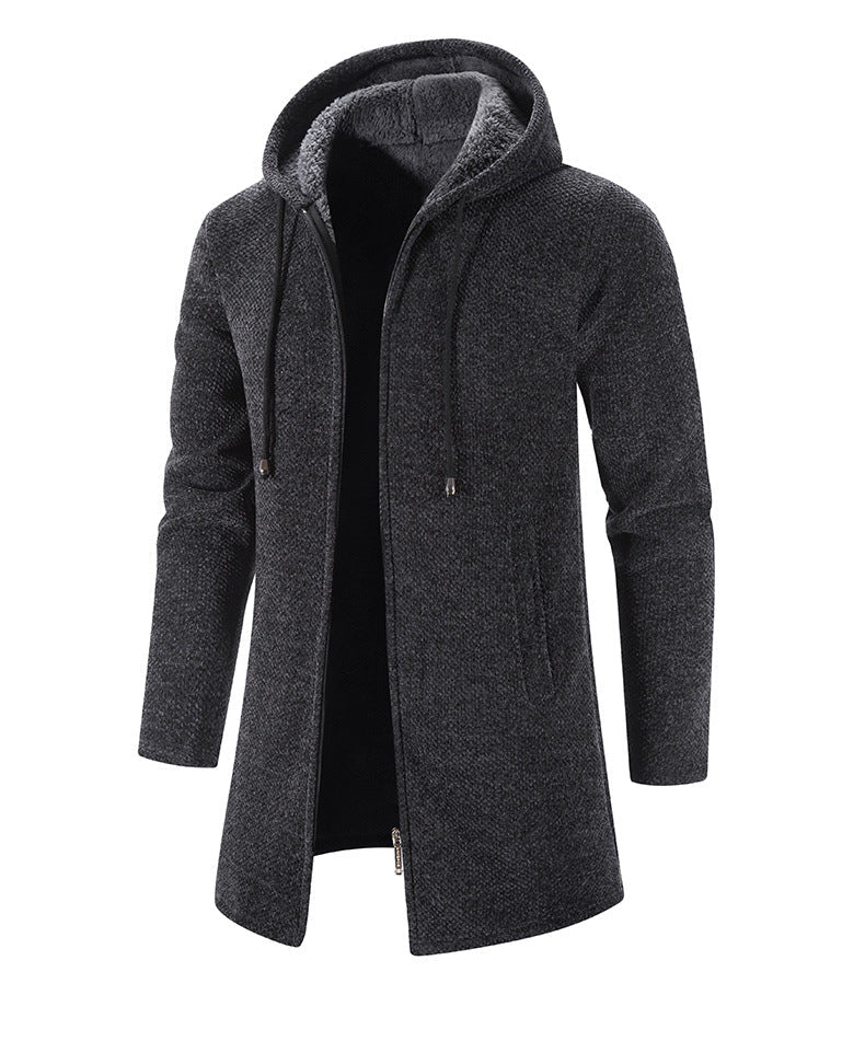 Casaco Masculino Longo com Capuz