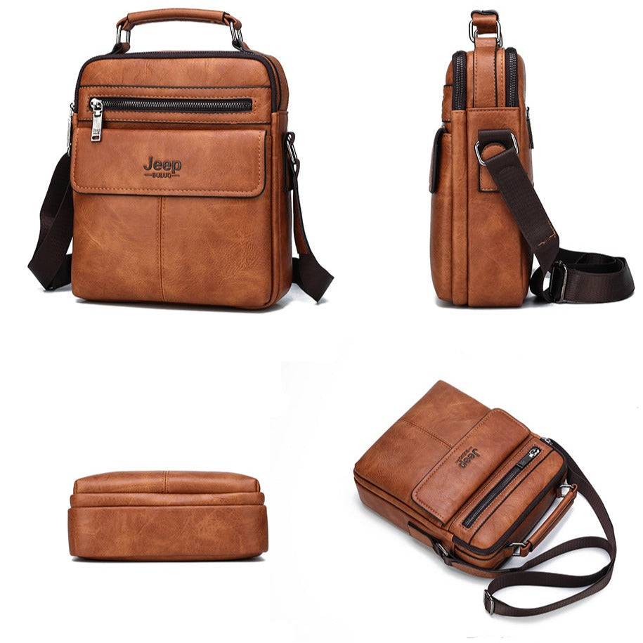 Bolsa Pequena Couro Genuíno Masculina