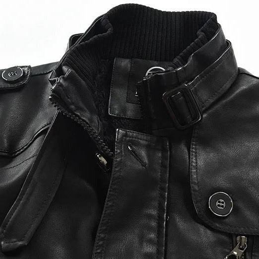 Jaqueta longa de Couro Masculina Bellaro®