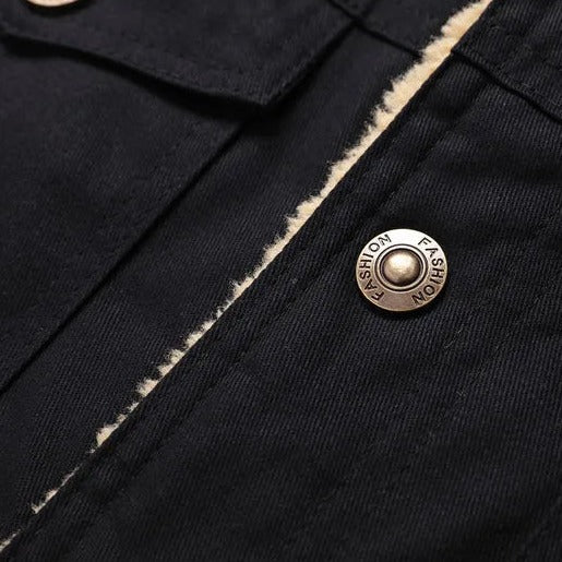 Jaqueta Jeans Masculina Interior de Lã Bellaro®