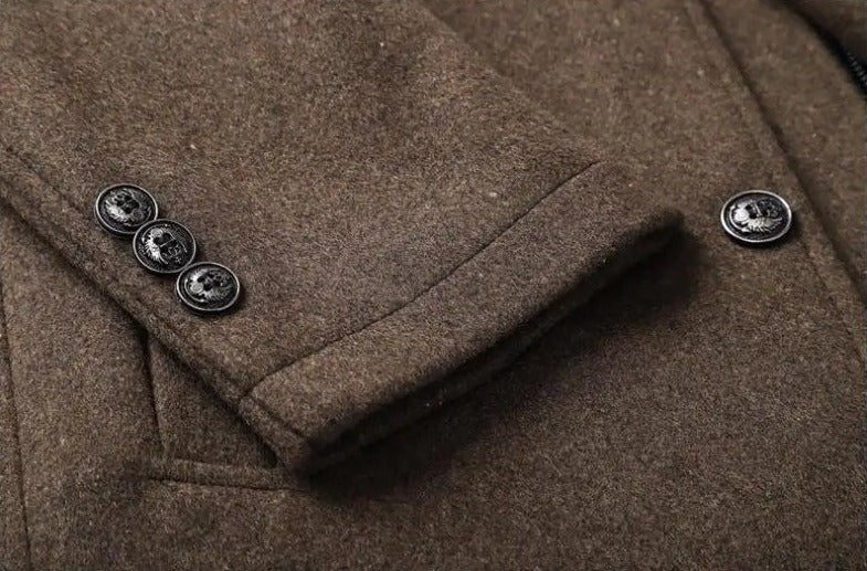 Casaco Trench Coat Masculino de Lã Grife Bellaro®