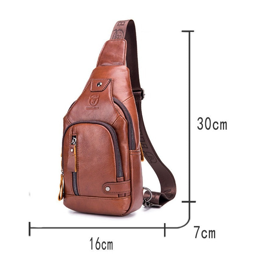 Bolsa Masculina Bag Couro Genuíno