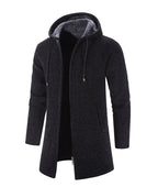 Casaco Masculino Longo com Capuz