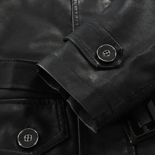 Jaqueta longa de Couro Masculina Bellaro®