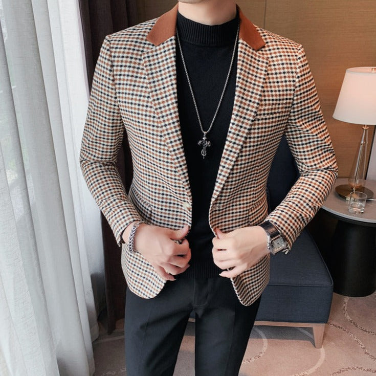 Blazer Masculino Slim Fit Xadrez Bellaro® S1036
