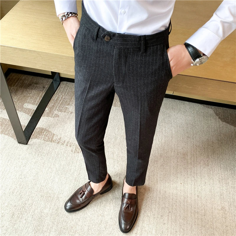 Calça Social Listrada Masculina Bellaro®