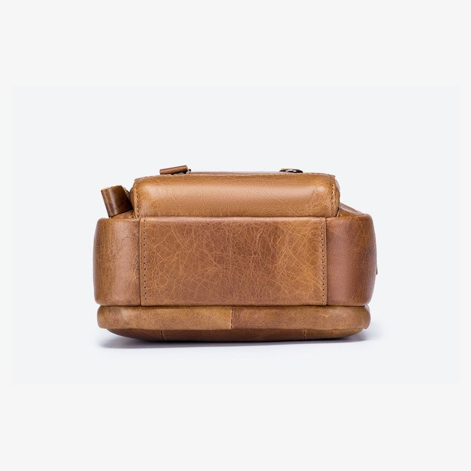 Bolsa Masculina Pequena Couro Genuíno